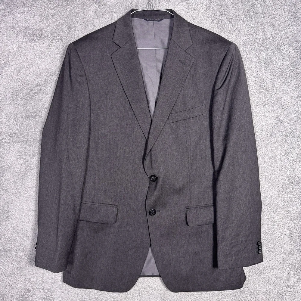 Banana Republic Lanificio F. LLI Cerruti Blazer Men 38S Wool Modern Fit Gray